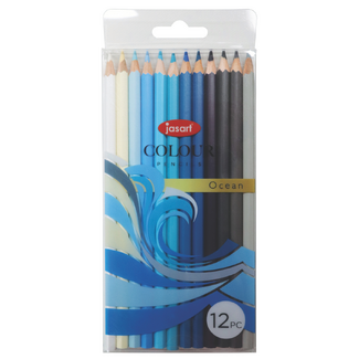 Jasart Coloured Pencil Trend Set of 12 - Ocean (FSC 100%)