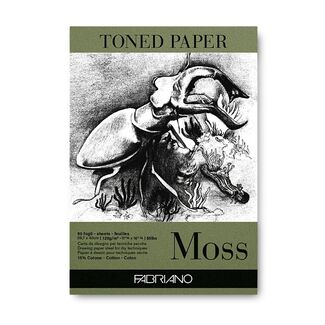 Fabriano Toned Pad A3 Moss 120gsm 50 sheets