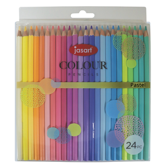Jasart Coloured Pencil Trend Set of 24 - Pastel (FSC 100%)