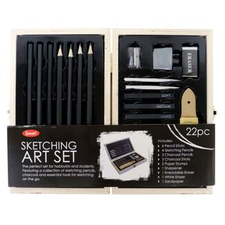 Jasart Sketching Wooden Box Set 22pc