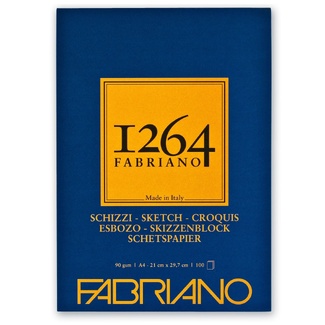 Fabriano 1264 Sketch Pad 90gsm A4 100 Sheets