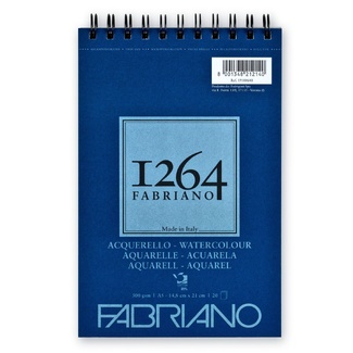 Fabriano 1264 Watercolour Pad 300gsm A5 20 Sheets