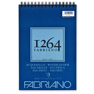 Fabriano 1264 Watercolour Pad 300gsm A4 30 Sheets