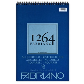 Fabriano 1264 Watercolour Pad 300gsm A3 30 Sheets