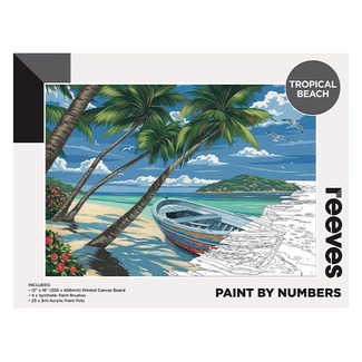 Reeves Artist Acrylic Paint by Numbers - Tropical Beach