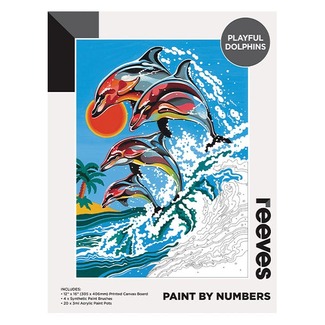 Reeves Artist Acrylic Paint by Numbers - Dolphins