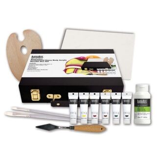 *Liquitex Professional Heavy Body Acrylic Paint - Manhattan Wooden Box Set