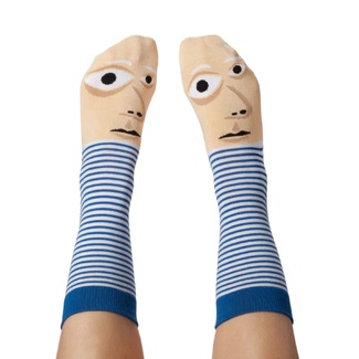 Chatty Feet Art Socks Feetasso Unisex Large