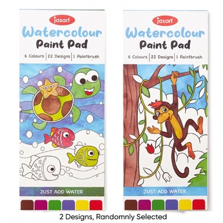 Jasart Watercolour Painting Pads with Paint Set 22 Sheets