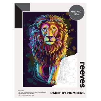 Reeves Artist Acrylic Paint By Numbers - Abstract Lion