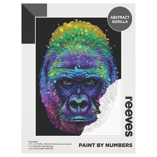 Reeves Artist Acrylic Paint by Numbers - Abstract Gorilla
