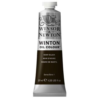 Winsor & Newton Winton Oil Colour 37ml - Ivory Black