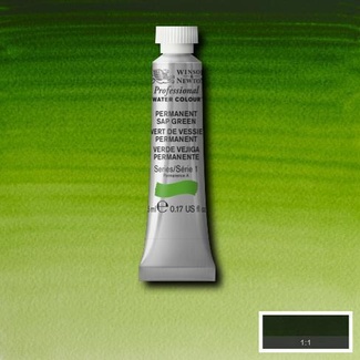 Winsor & Newton Artists' Watercolour 5ml S1 - PERMANENT SAP GREEN