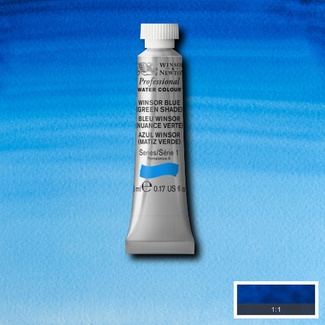 Winsor & Newton Professional Watercolour 5ml S1 - Winsor Blue (Green Shade)