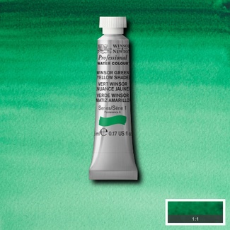 Winsor & Newton Professional Watercolour 5ml S1 - Winsor Green (Yellow Shade)