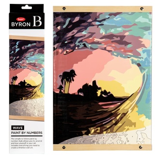 Byron Paint By Numbers Set - Wave 300 x 400mm