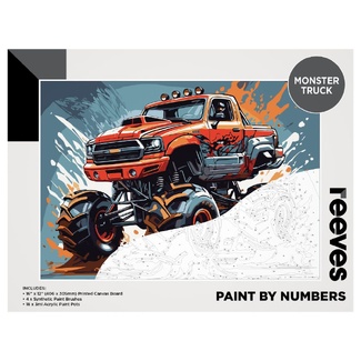 Reeves Artist Acrylic Paint by Numbers - Monster Truck