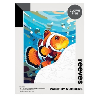 Reeves Artist Acrylic Paint by Numbers - Clown Fish