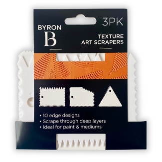 Byron Plastic Creative Texture Scrapers 3pc