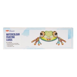 Jasart Voyager Watercolour Painting Card Set 9 Half Pan - 260mm x 80mm