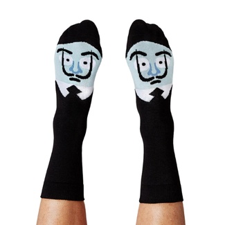 Chatty Feet Art Socks Sole-Adore Dali Unisex Large