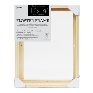 Jasart Thin Edge Floater Frame 11x14 Inch - Natural