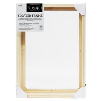 Jasart Thin Edge Floater Frame 30x40 Inch - Natural