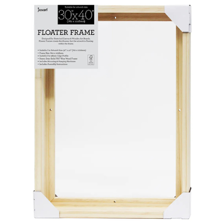 Jasart Thick Edge Floater Frame 30x40 Inch - Natural