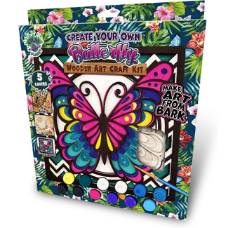 Splat Planet Wooden Art Craft Kit 25 x 25cm - Butterfly