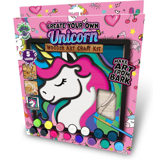 Splat Planet Wooden Art Craft Kit 25 x 25cm - Unicorn