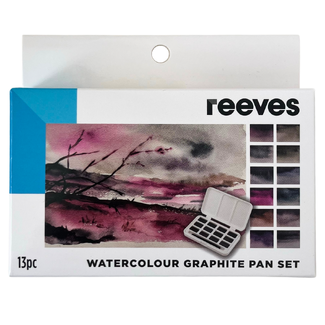 Reeves Watercolour Graphite Pan Set 13pc