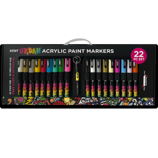 Kent Urban Acrylic Paint Marker Gift Case 22pc