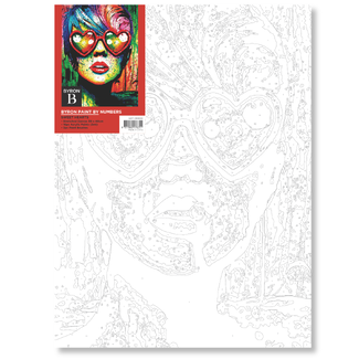 Byron Paint By Numbers Set - Sweet Hearts 300 x 400mm