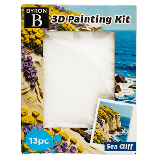 Byron 3D Relief Painting Kit 13pc - Sea Cliff