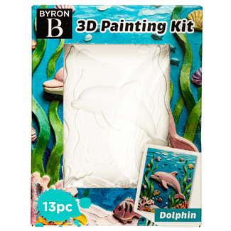 Byron 3D Relief Painting Kit 13pc - Dolphin