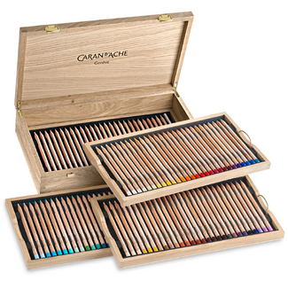 Caran d'Ache Luminance 6901 Coloured Pencil Wooden Box of 100 + 12