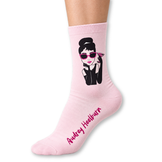 Da FEETci Art Socks - Audrey Heelburn AU 9-12