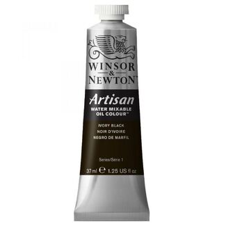 Winsor & Newton Artisan Water Mixable Oil Colour 37ml S1 - Ivory Black