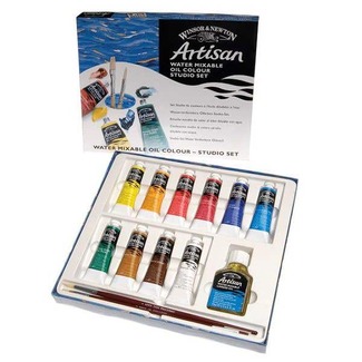 Winsor & Newton Artisan Water Mixable Oil Colour Studio Set 14pc