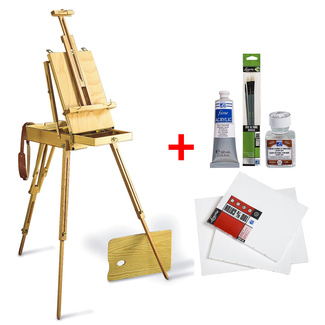 Winsor & Newton Windrush Sketch Box Easel - French Box with Free product valued at $115