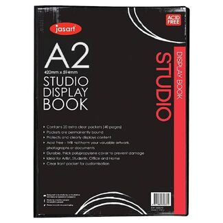 Jasart Studio Display Book 20 Pocket - A2