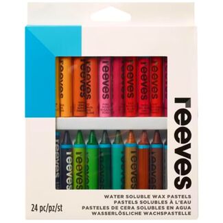 Reeves Water Soluble Wax Pastels Set Of 24