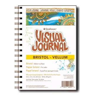 Strathmore Wire Bound Bristol Paper Pad - Vellum 9 x 12 Inch 260gsm 24 Sheets