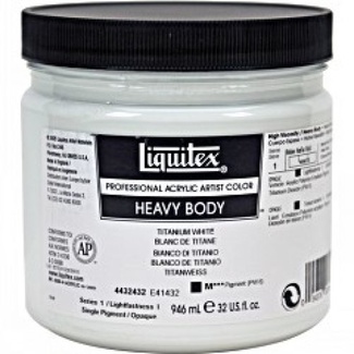 Liquitex Heavy Body Acrylic Paint 946ml - Titanium White 432 Series 1