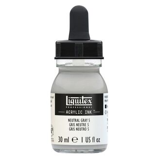 Liquitex Professional Acrylic Ink 30ml - Neutral Grey 5 (Mixing Grey) 599