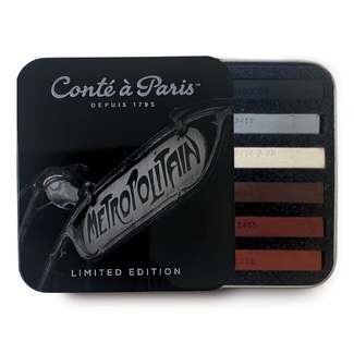 Conte A Paris Carre Crayon Pastel Set Limited Edition Tin 6pc