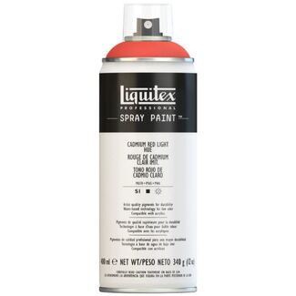 Liquitex 400ml Professional Acrylic Spray Paint - Cadmium Red Light Hue