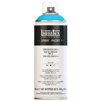 Liquitex 400ml Professional Acrylic Spray Paint - Cerulean Blue 6