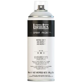 Liquitex 400ml Professional Acrylic Spray Paint - Neutral Grey 7
