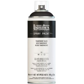 Liquitex 400ml Professional Acrylic Spray Paint - Transparent Black